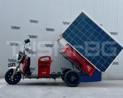 Карго електрическа триколка TELSTAR със соларен фургон Нов модел 2024 снимка 128