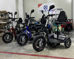 Електрическа триколка с равна платформа и облегалка TS 200.3 48V 750W снимка 26